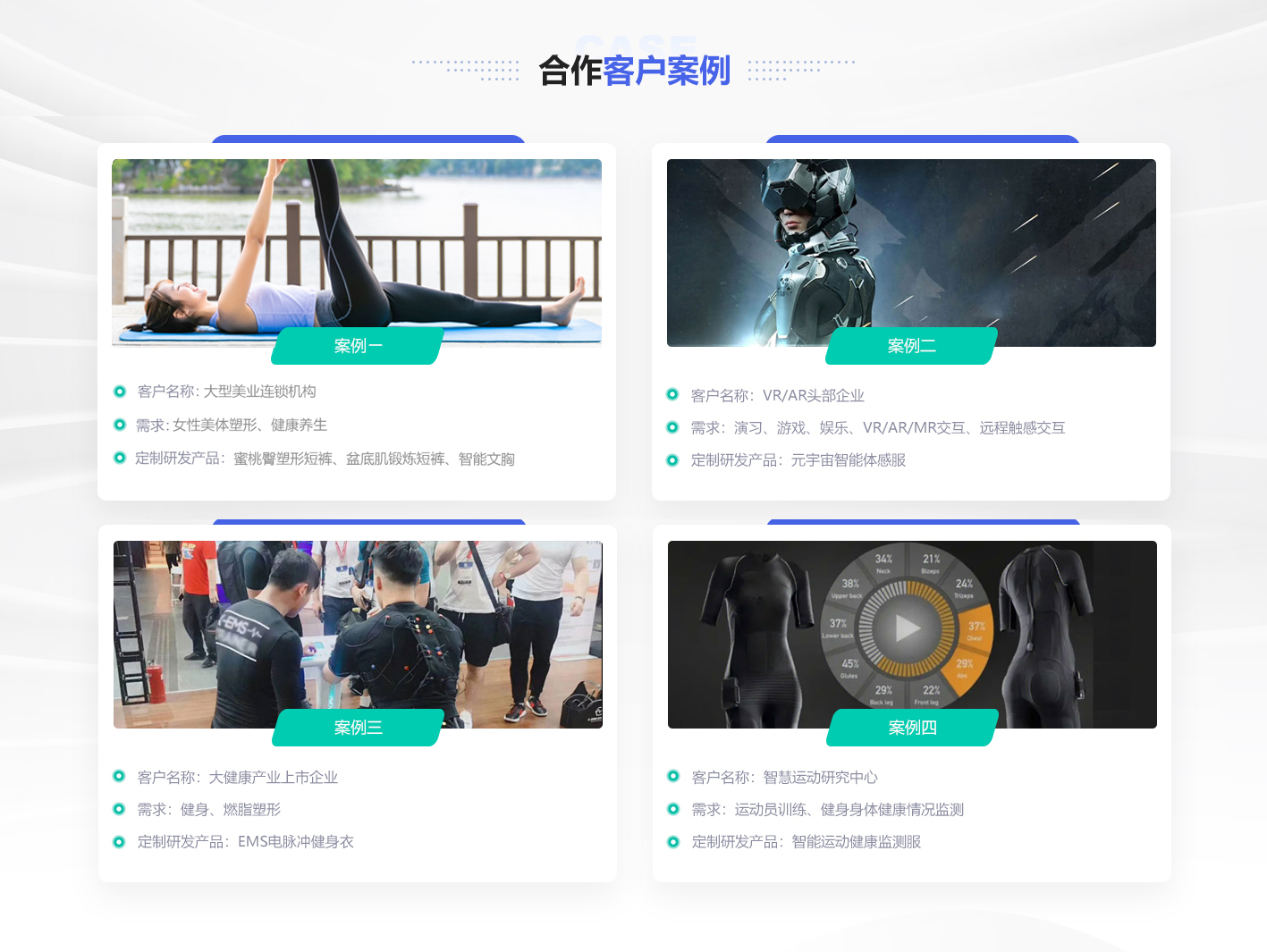 智能(néng)服飾ODM合作(zuò)案例